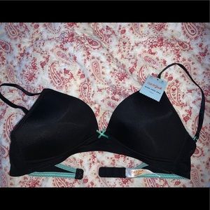 Cat & Jack black and teal bra Never used